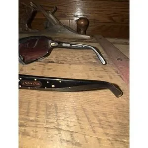 COACH Samantha Sunglasses (S425) Jet Rectangle with Side Bling #110 Coach | Accessories | Coach Samantha Sunglasses S425 Jet  main image 3